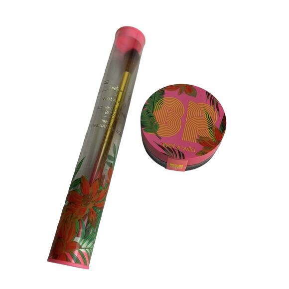 Wet N Wild x Bretman Rock Loose Highlighting Duo NEW Jungle Rock & Face Brush - Picture 1 of 6